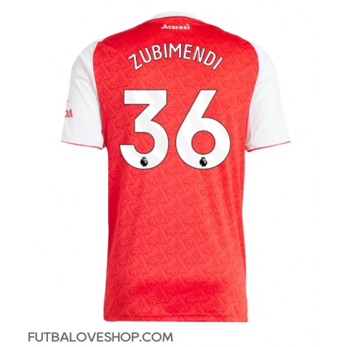 Dres Arsenal Martin Zubimendi #36 Domáci 2025-26 Krátky Rukáv